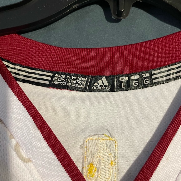 ππ Adidas Miami Heat 2013 Dwyane Wade Champion Trophy Gold/white Jersey ππ - Picture 4 of 4